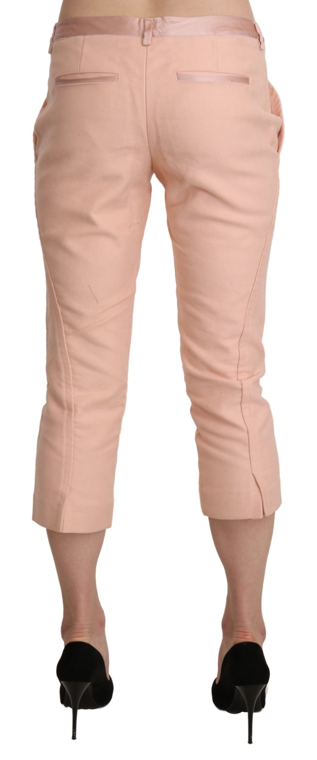 Ermanno Scervino Chic Pink Skinny Capri Pants