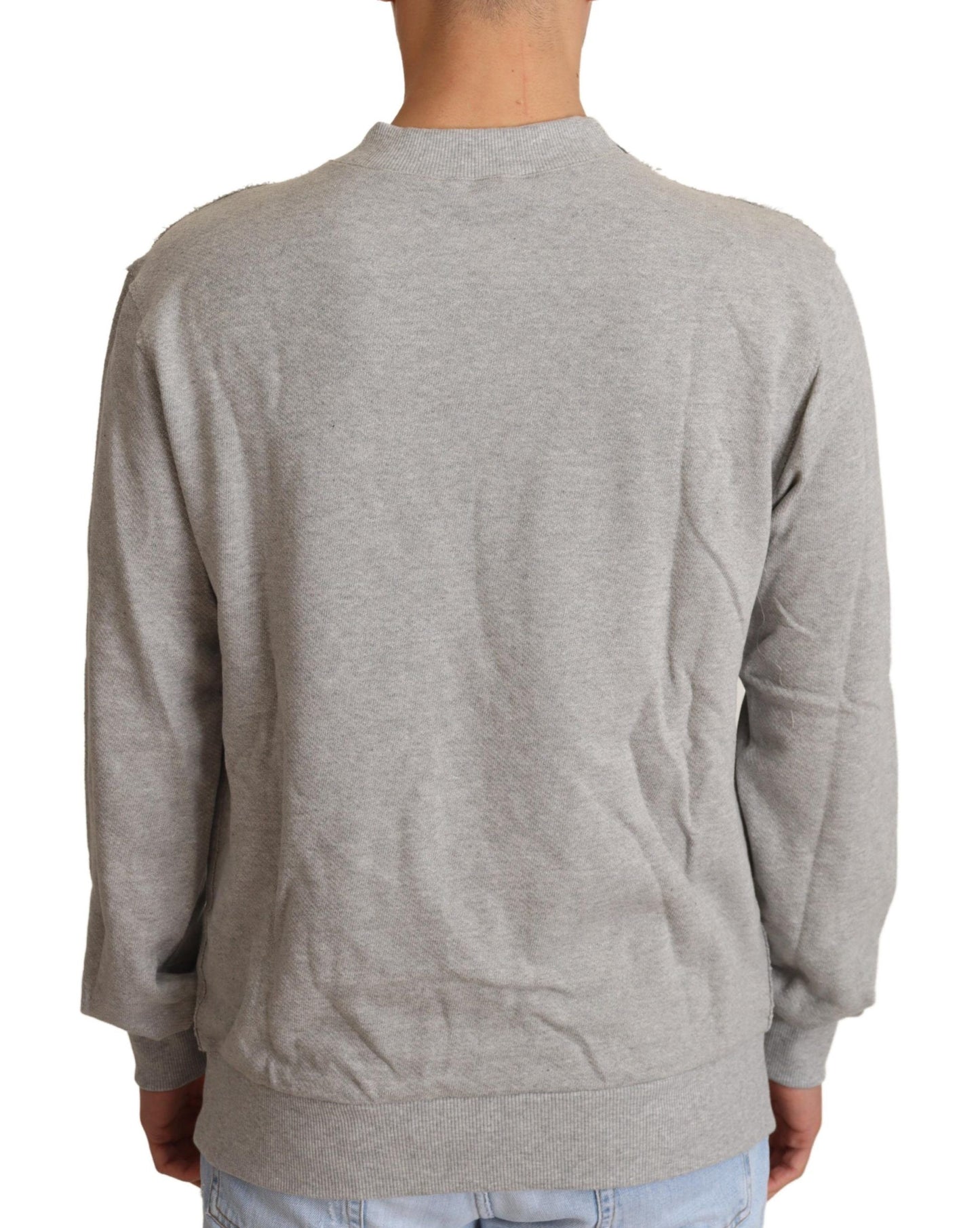 Dolce & Gabbana Sophisticated Gray Crewneck Sweater