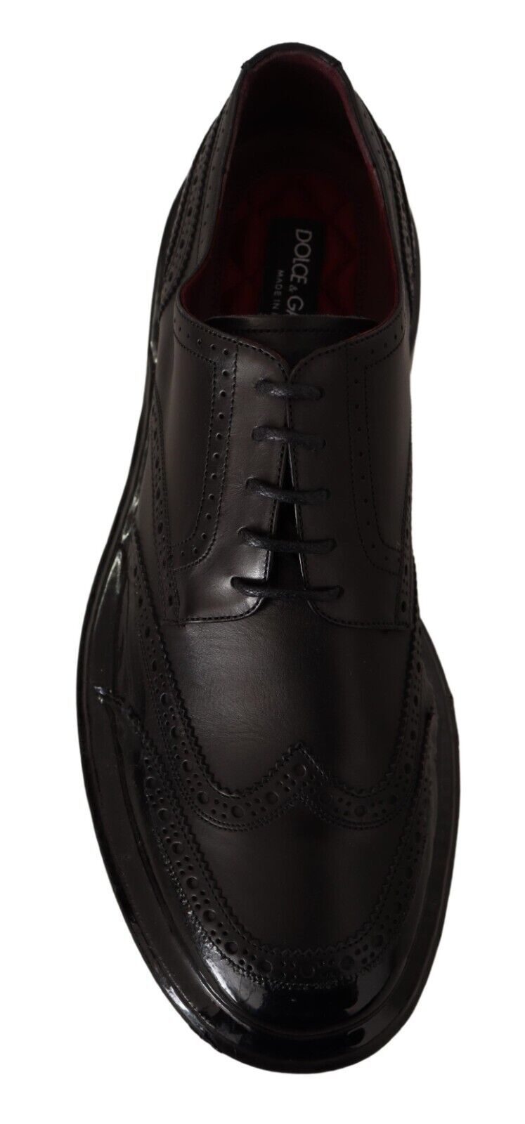 Dolce & Gabbana Elegant Calfskin Derby Oxford Wingtips