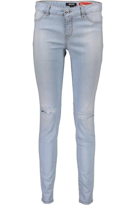 Just Cavalli Light Blue Cotton Women Jeans