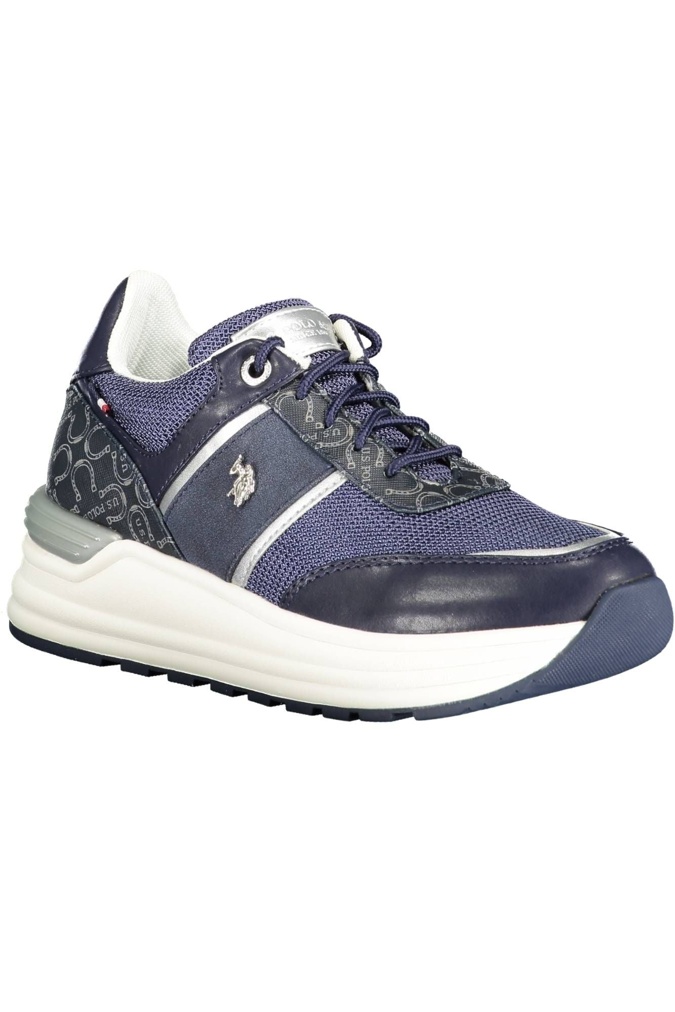 U.S. POLO ASSN. Blue Polyester Women Sneaker