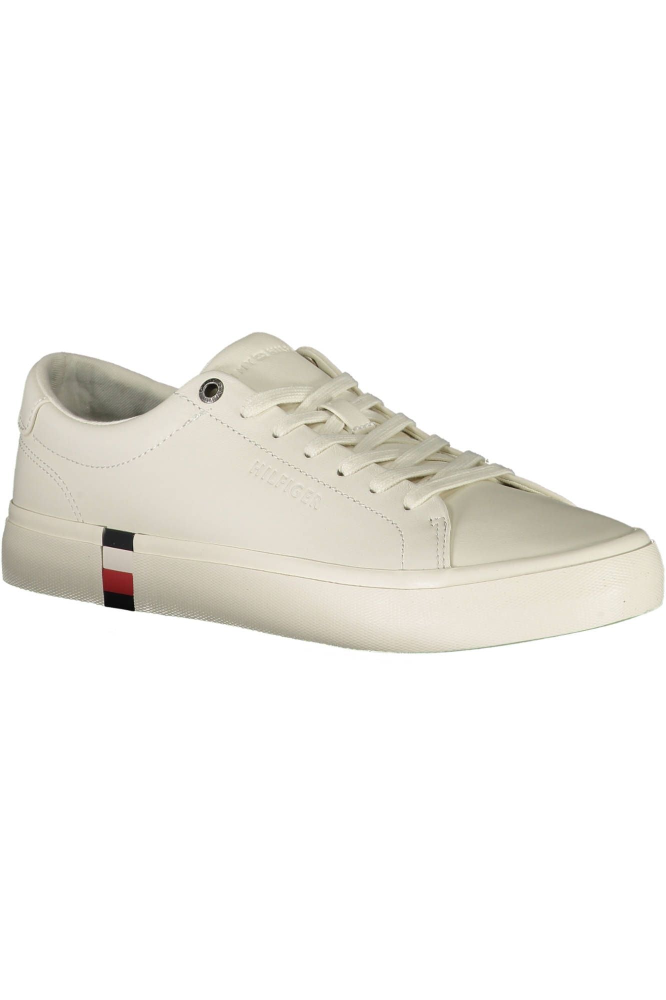 Tommy Hilfiger White Leather Men Sneaker