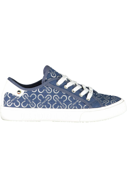 U.S. POLO ASSN. Blue Polyester Women Sneaker