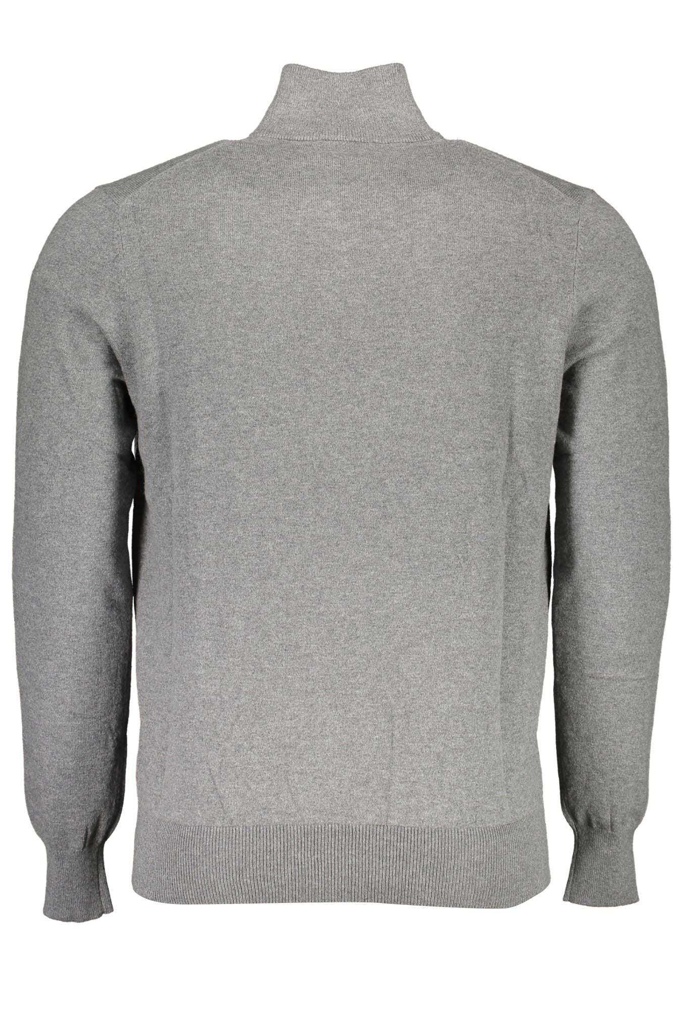 North Sails Gray Cotton Men Sweater