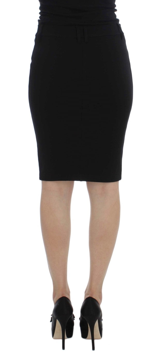 PLEIN SUD Elegant Black Pencil Skirt for Chic Look