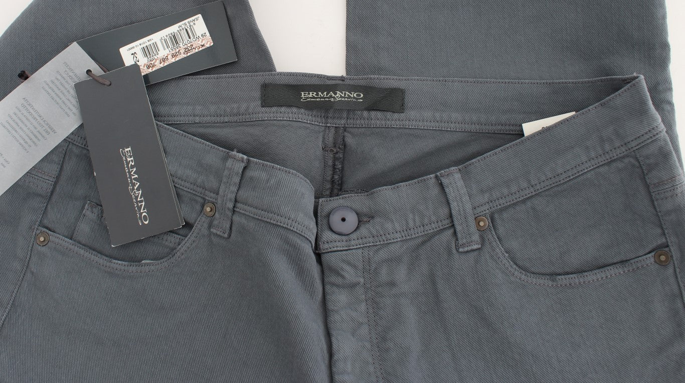 Ermanno Scervino Chic Slim Fit Bootcut Denim Indulgence