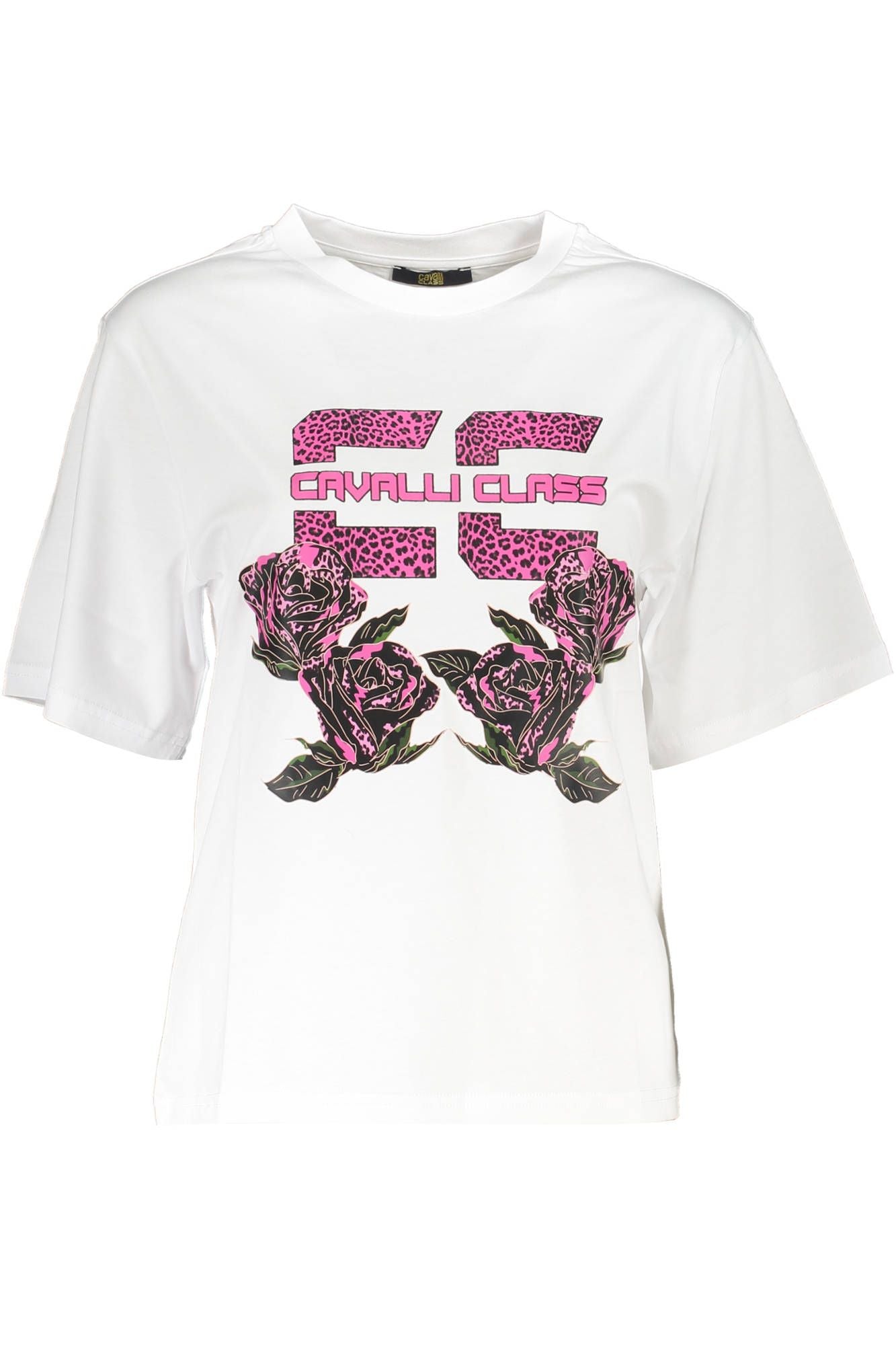 Cavalli Class White Cotton Women T-Shirt