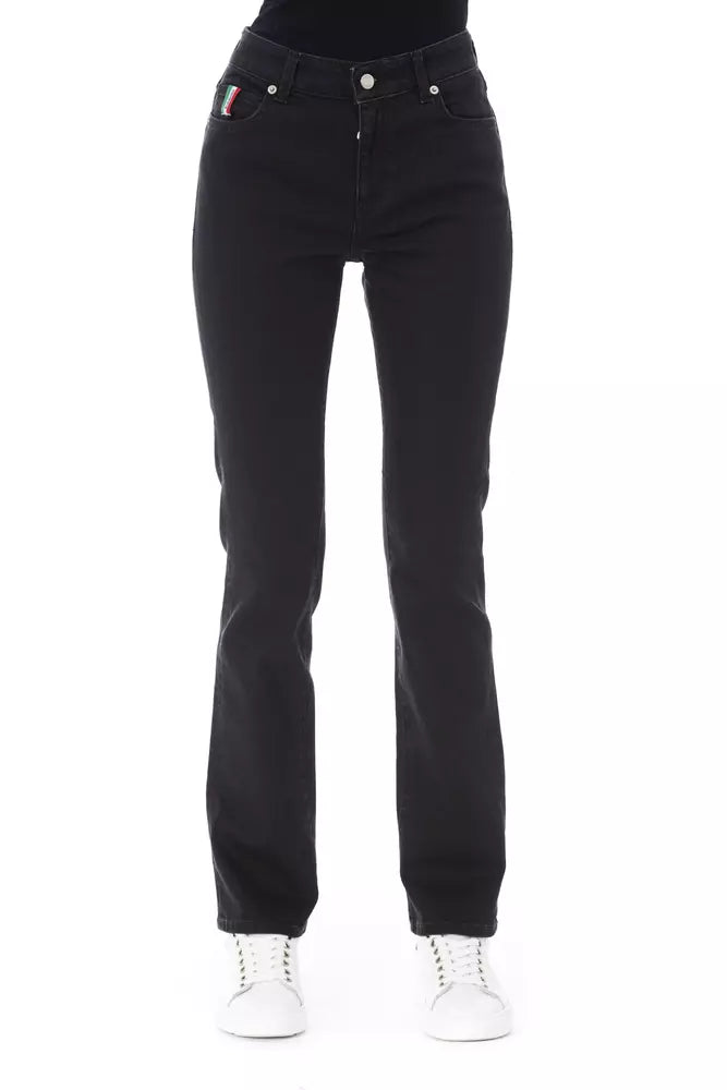 Baldinini Trend Black Cotton Women Jeans