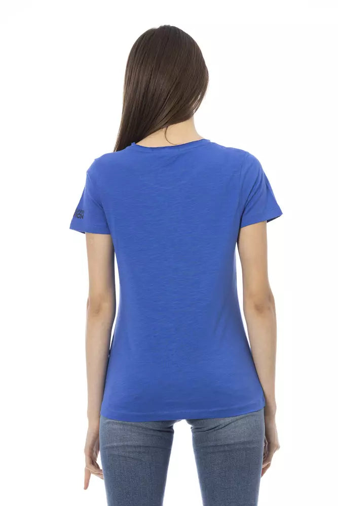 Trussardi Action Blue Cotton Women Top