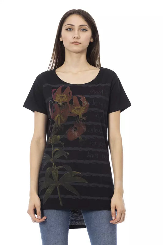 Trussardi Action Black Cotton Women's Top