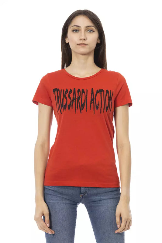 Trussardi Action "Red Cotton Women Top"