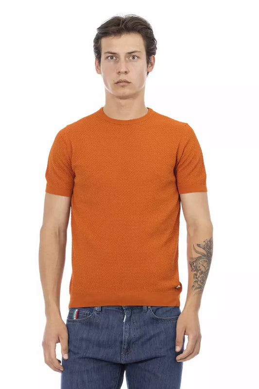 Baldinini Trend Orange Cotton Men Sweater