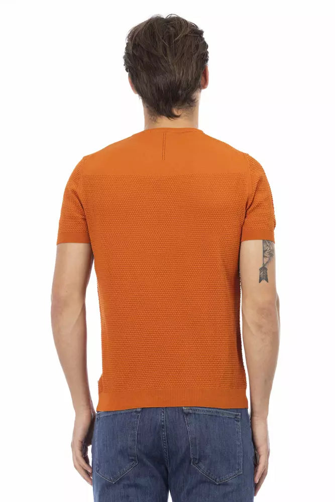 Baldinini Trend Orange Cotton Men Sweater