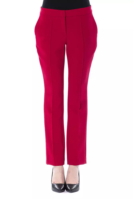 BYBLOS Fuchsia Polyester Women Pants