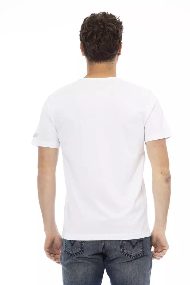 Trussardi Action White Cotton Men T-Shirt