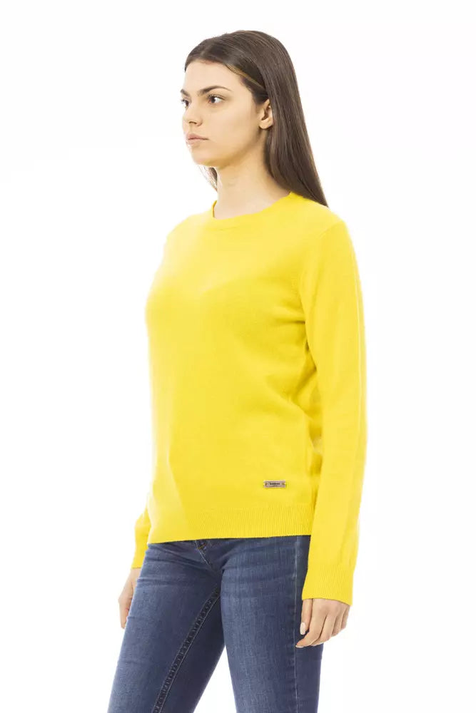 Baldinini Trend Yellow Wool Women Sweater