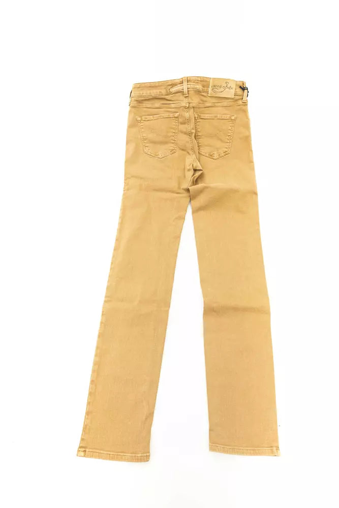 Jacob Cohen Beige Cotton Women Jean