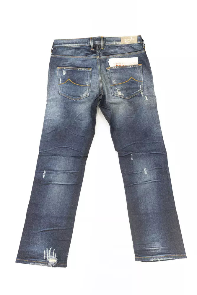 Jacob Cohen Blue Cotton Women Jean