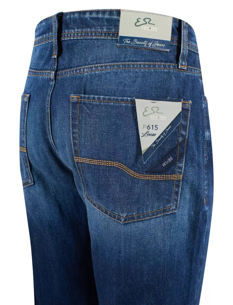 Yes Zee Blue Cotton Men's Jeans