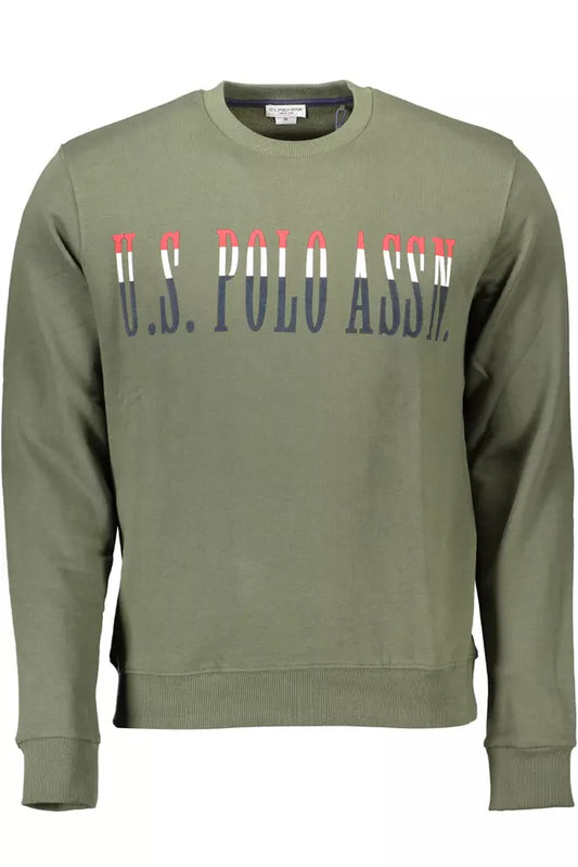 U.S. POLO ASSN. Green Cotton Men Sweater