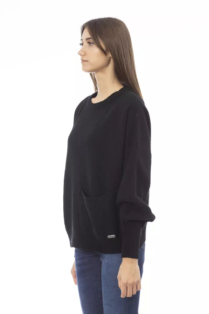 Baldinini Trend Black Wool Women's Sweater