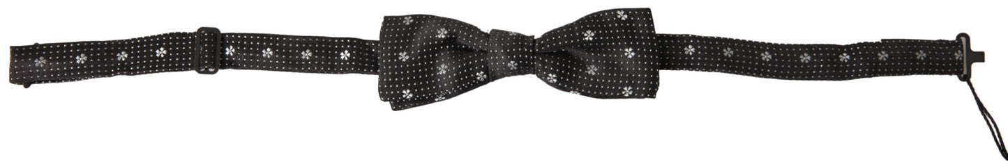 Dolce & Gabbana Elegant Black Silk Bow Tie