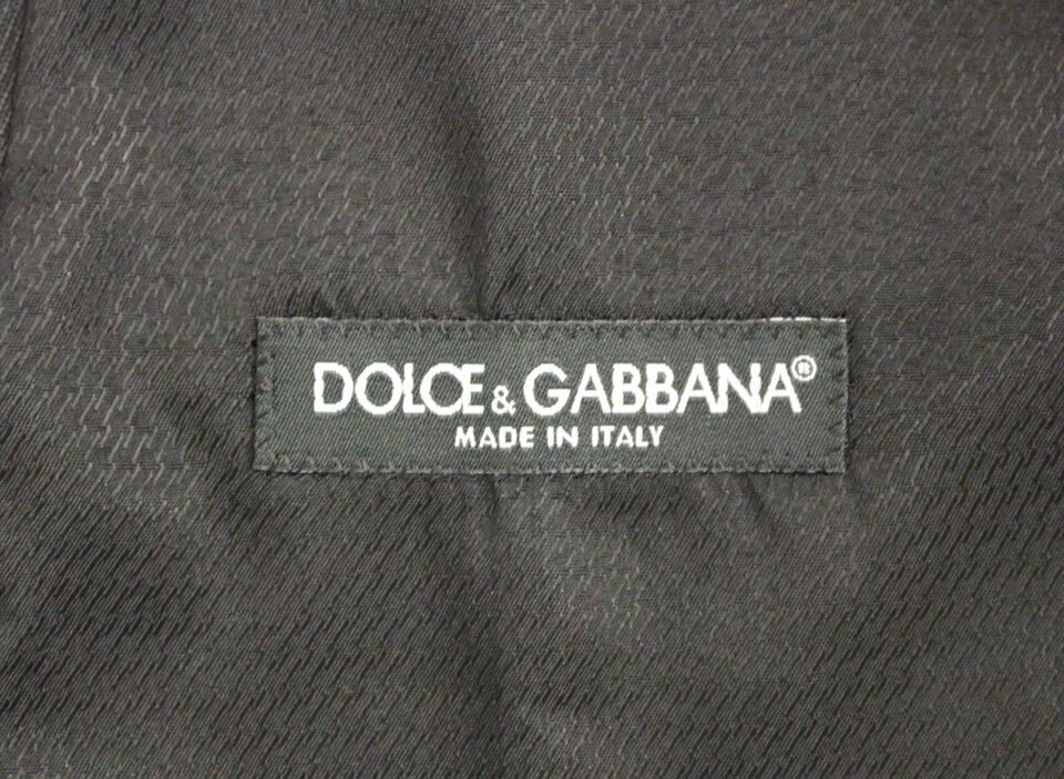 Dolce & Gabbana Elegant Gray Wool Dress Vest