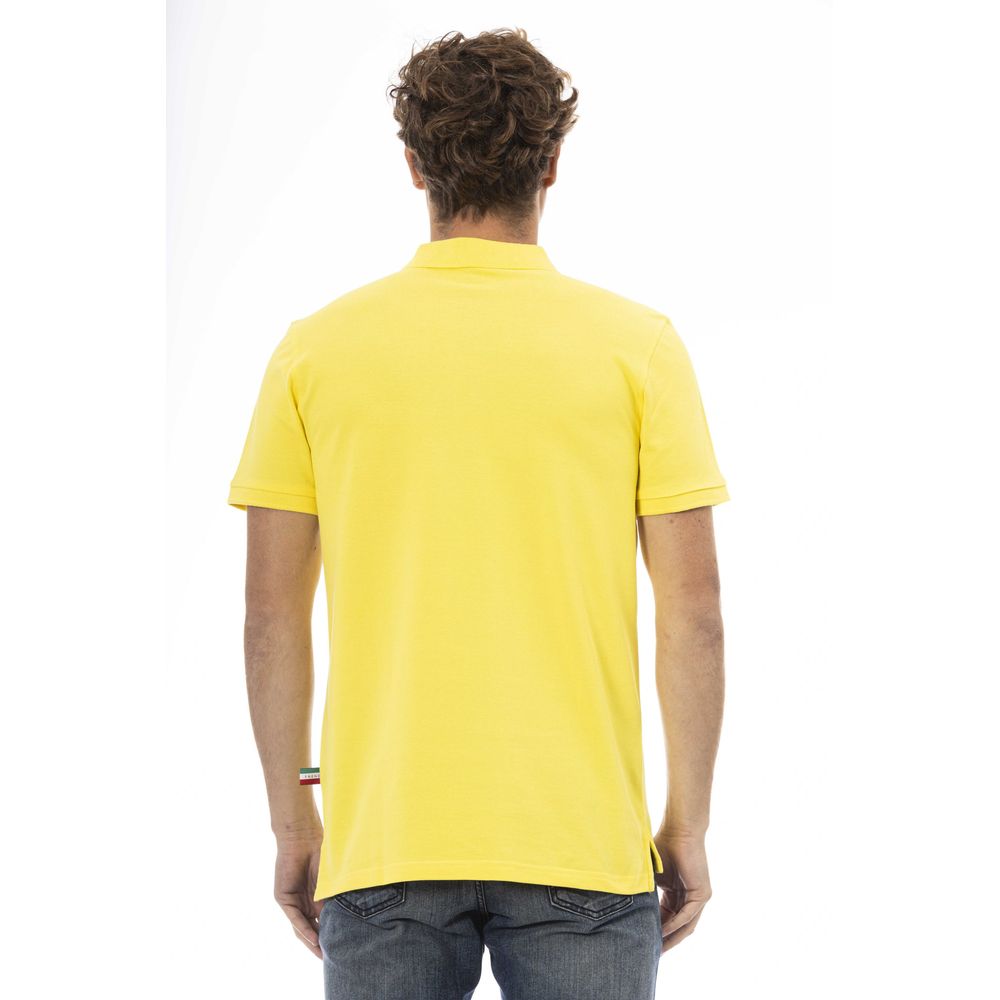 Baldinini Trend Yellow Cotton Men Polo Shirt