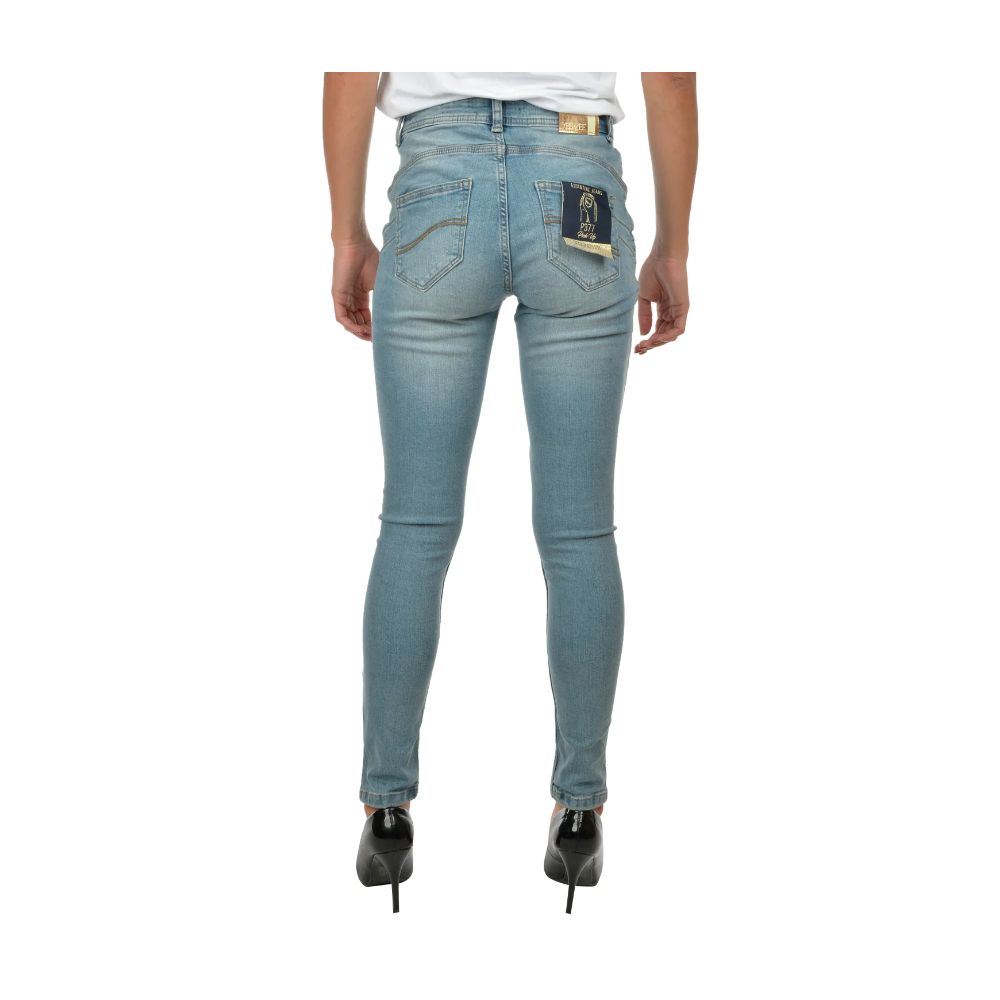 Yes Zee Light Blue Cotton Women's Skinny Jean