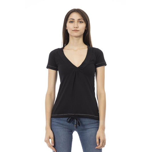 Trussardi Action Black Cotton Women Top