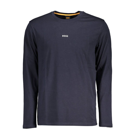 Hugo Boss Blue Organic Cotton Men T-Shirt