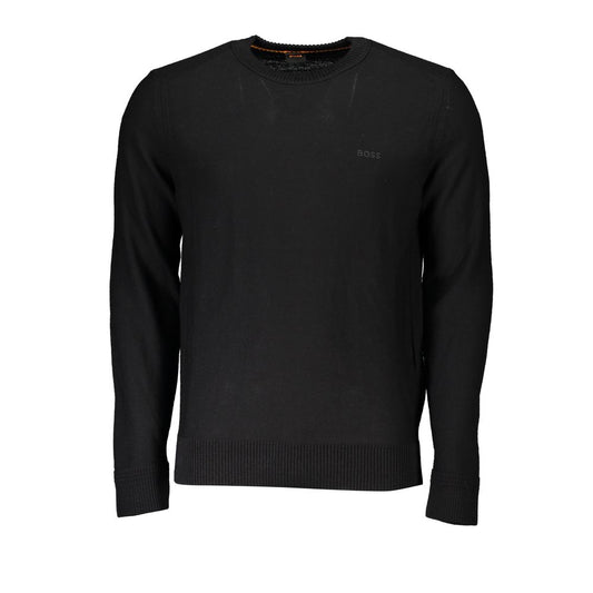 Hugo Boss Black Wool Men Sweater