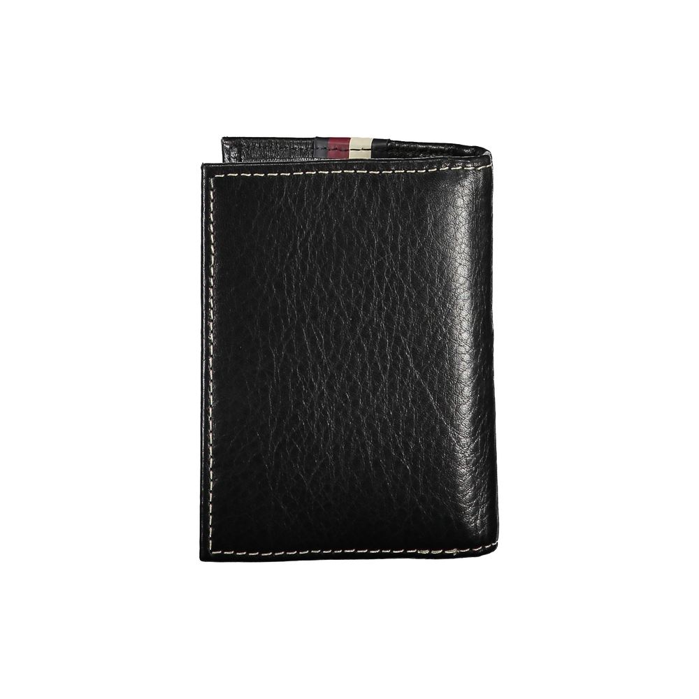 Tommy Hilfiger Black Leather Men Cardholder