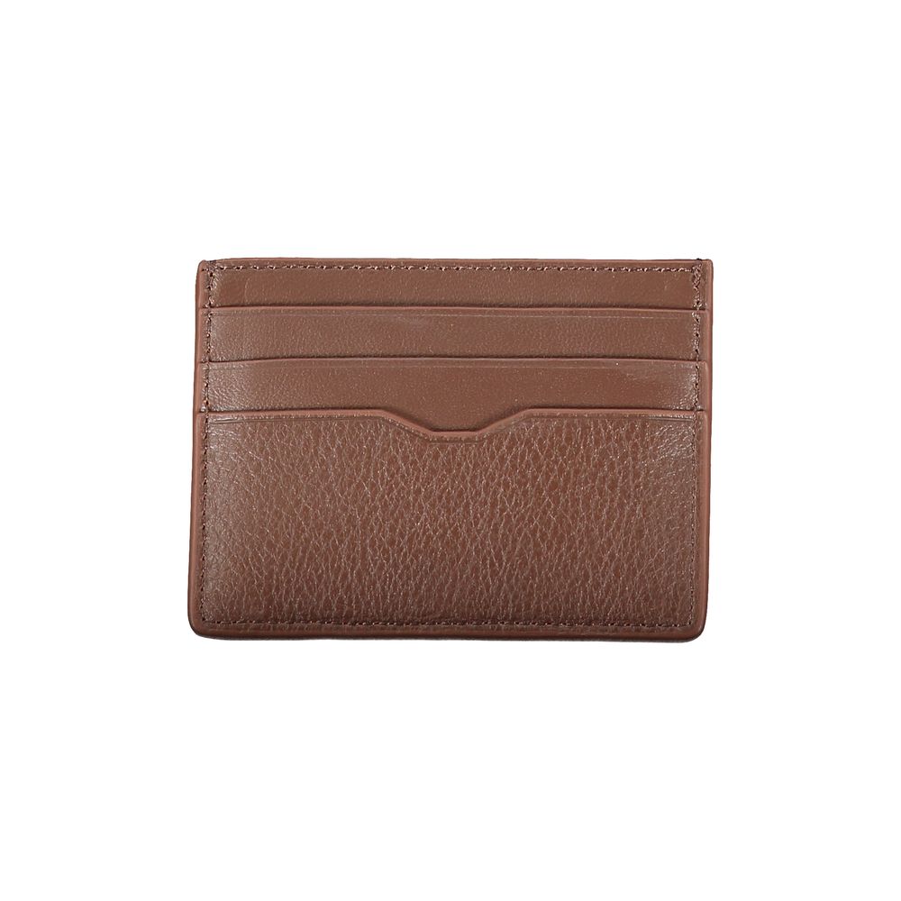 Tommy Hilfiger Sleek Leather Card Holder with Contrast Detailing