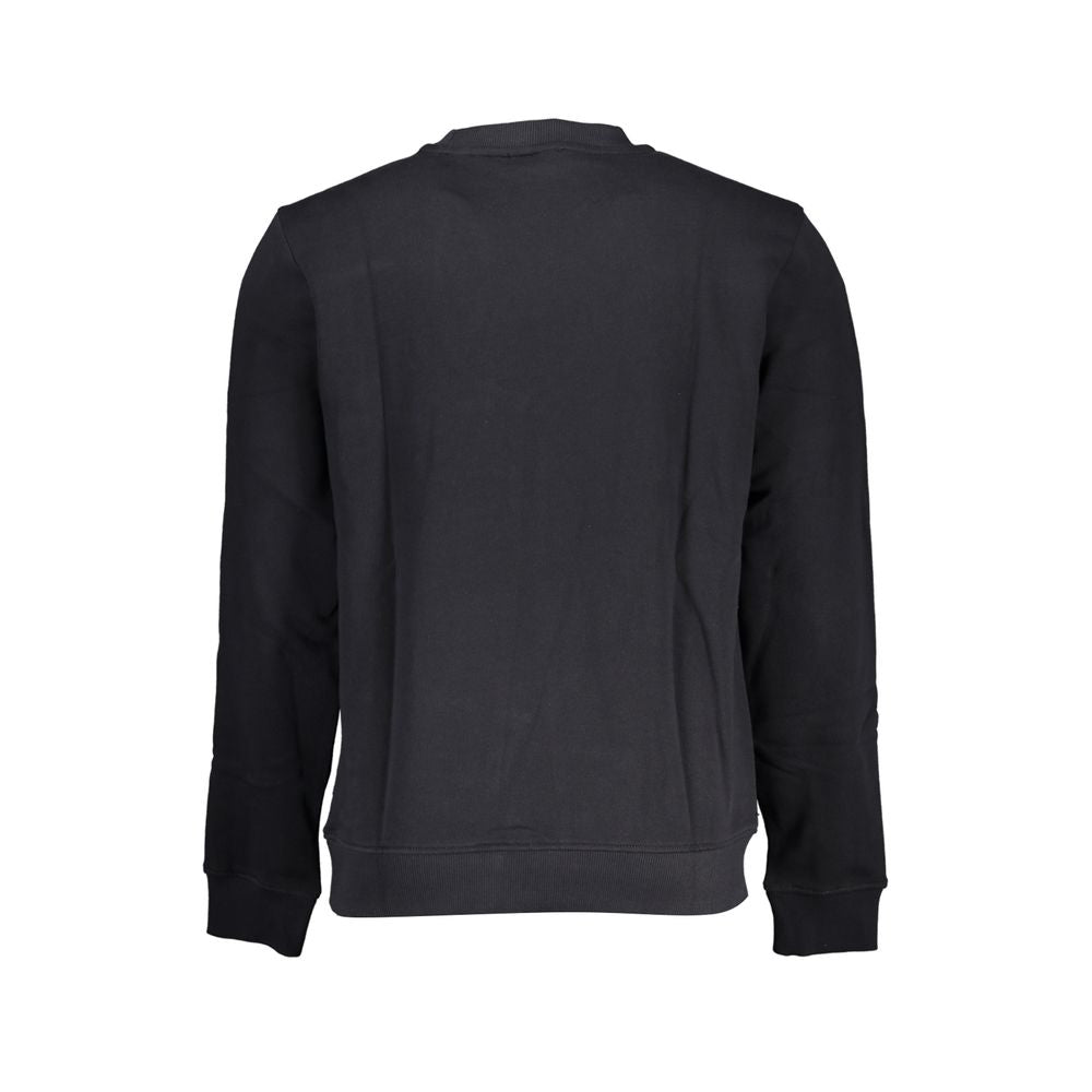 Napapijri Elegant Black Long Sleeved Crew Neck Sweatshirt