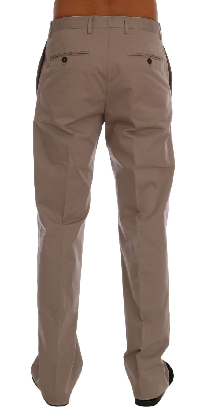 Dolce & Gabbana Chic Beige Chinos Casual Pants