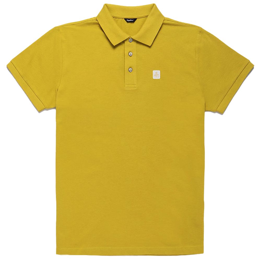 Refrigiwear Yellow Cotton Men Polo Shirt