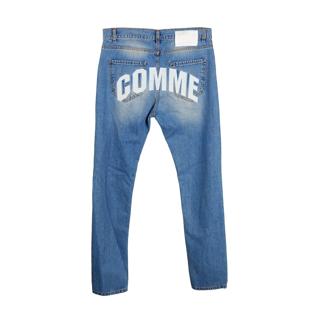 Comme Des Fuckdown Blue Cotton Men's Jean