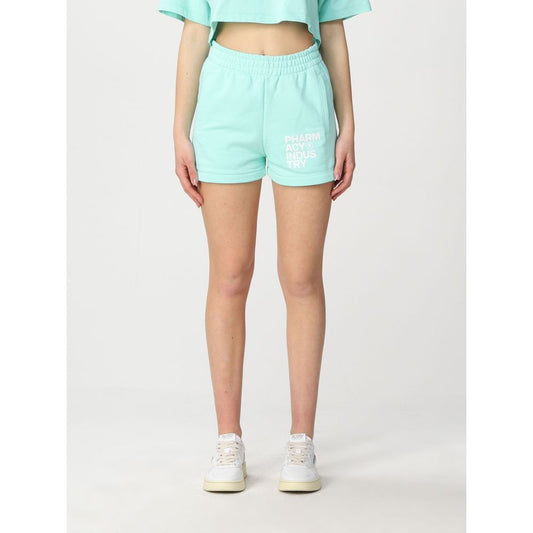 Pharmacy Industry Green Cotton Women Short