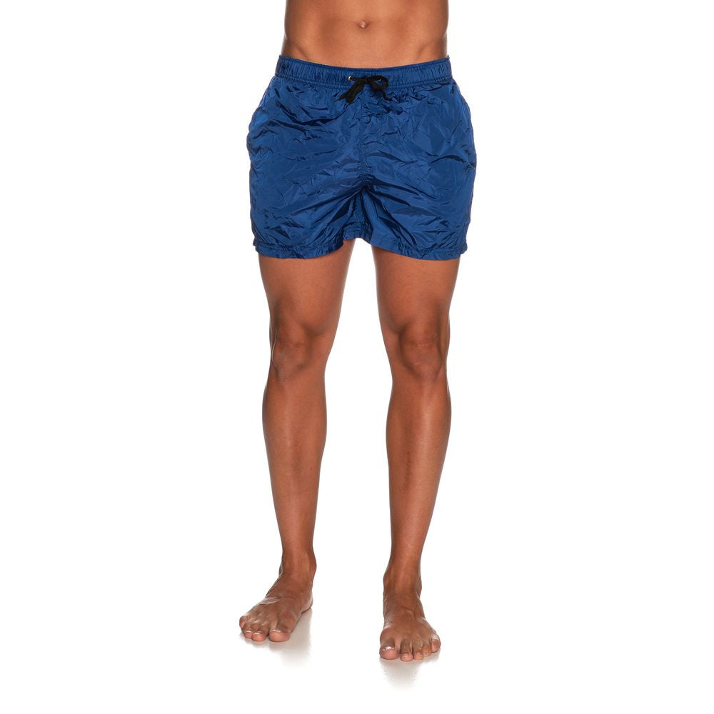 Refrigiwear Blue Nylon Men's Swimwear Trunk