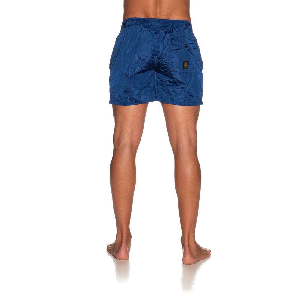 Refrigiwear Blue Nylon Men's Swimwear Trunk