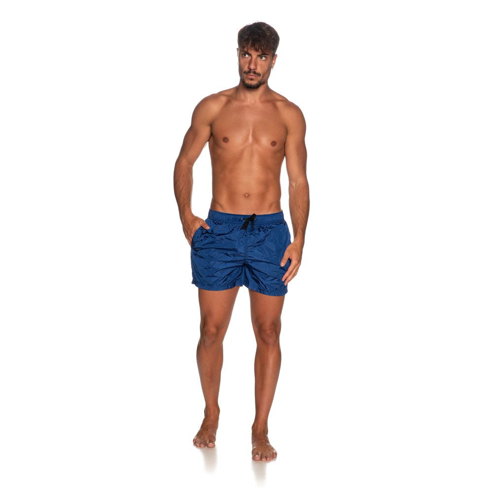 Refrigiwear Blue Nylon Men's Swimwear Trunk