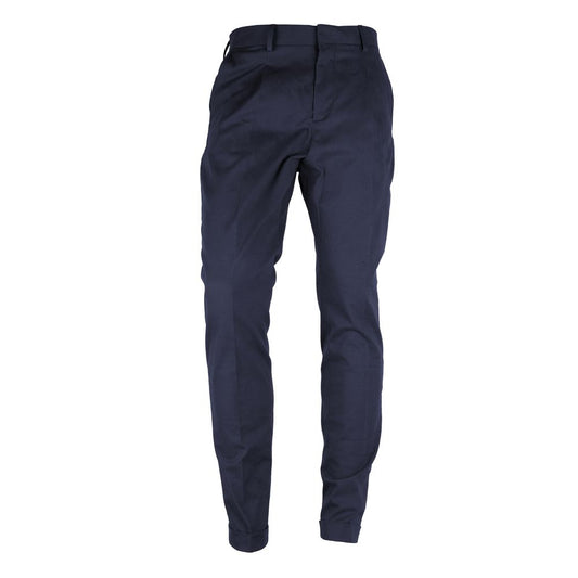 Made in Italy Blue Wool Men's Trousers