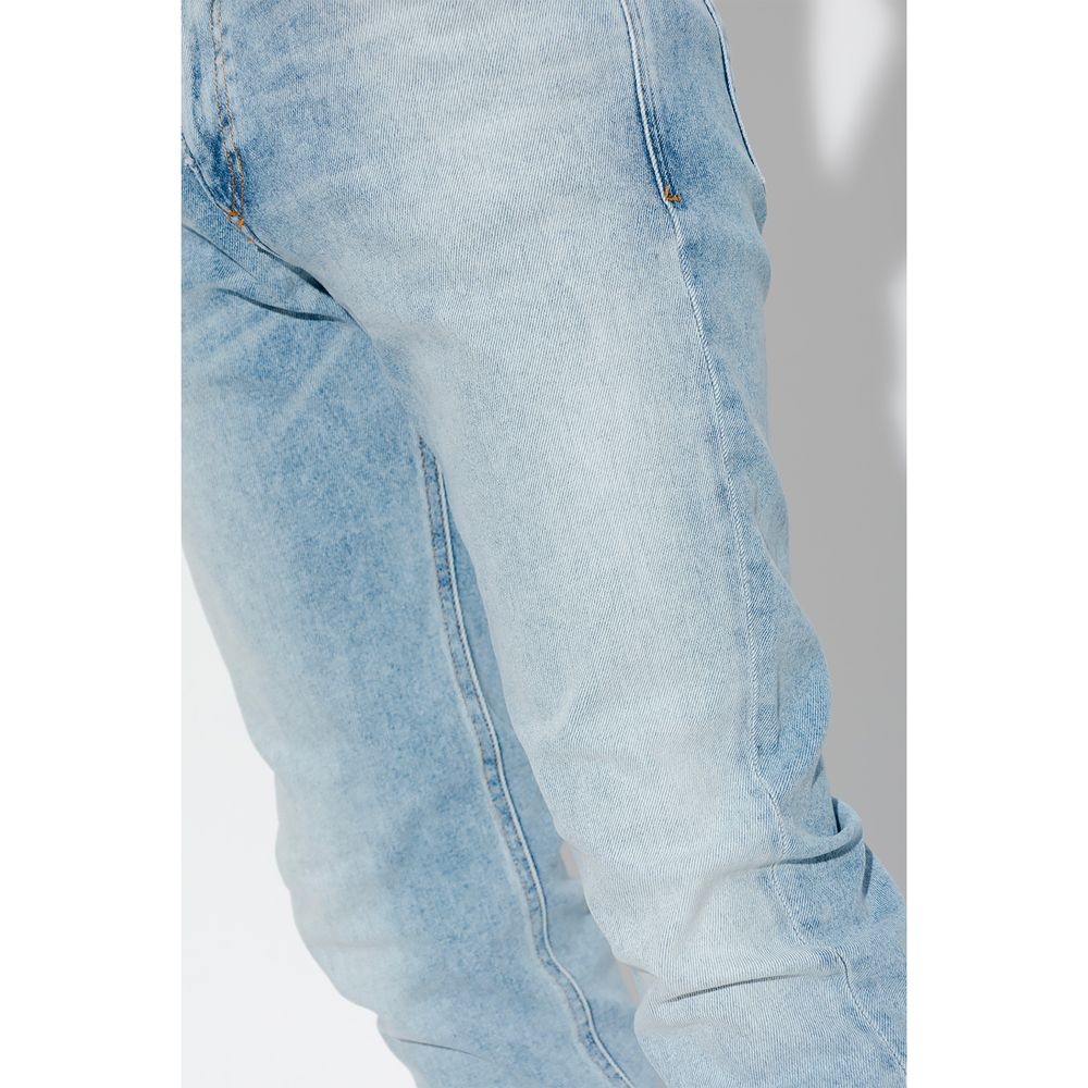 Diesel Light Blue Cotton Jeans & Pant