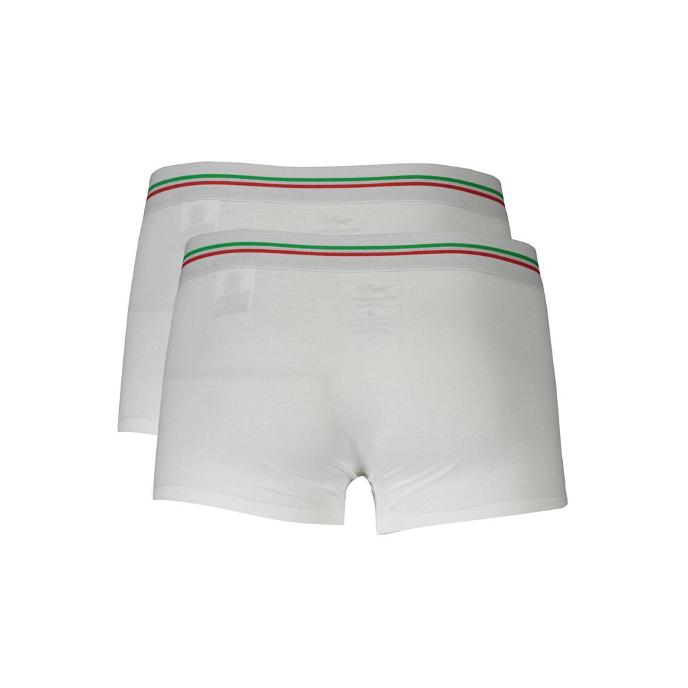 Aeronautica Militare White Cotton Underwear