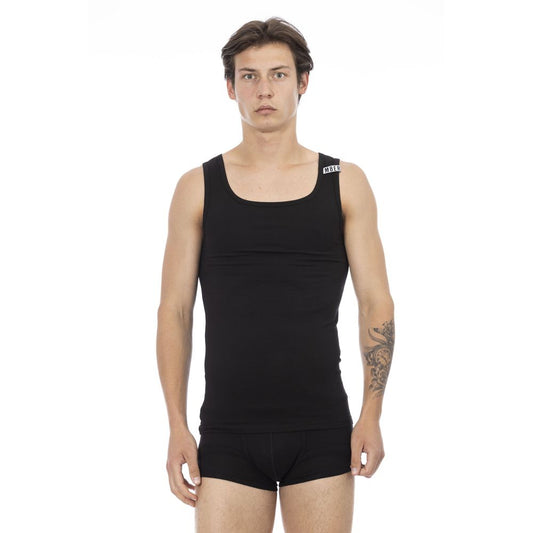 Bikkembergs Black Cotton Men's Tank Top