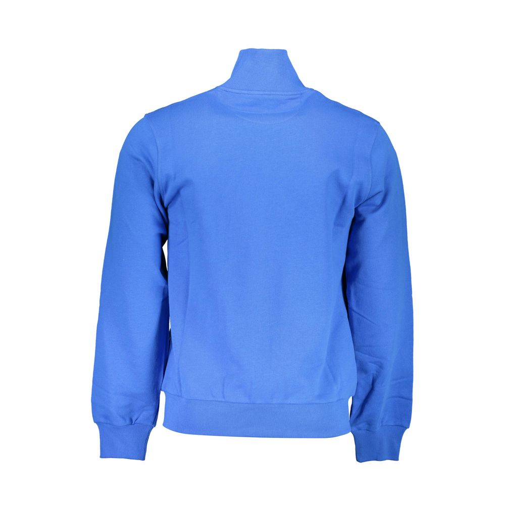 La Martina Blue Cotton Men Sweater