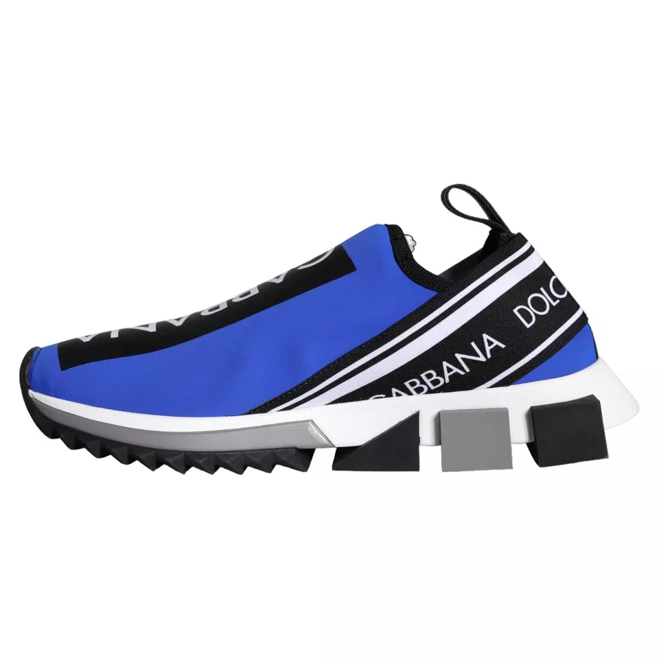 Dolce & Gabbana Blue Logo Low Top Sorrento Sneakers Shoes