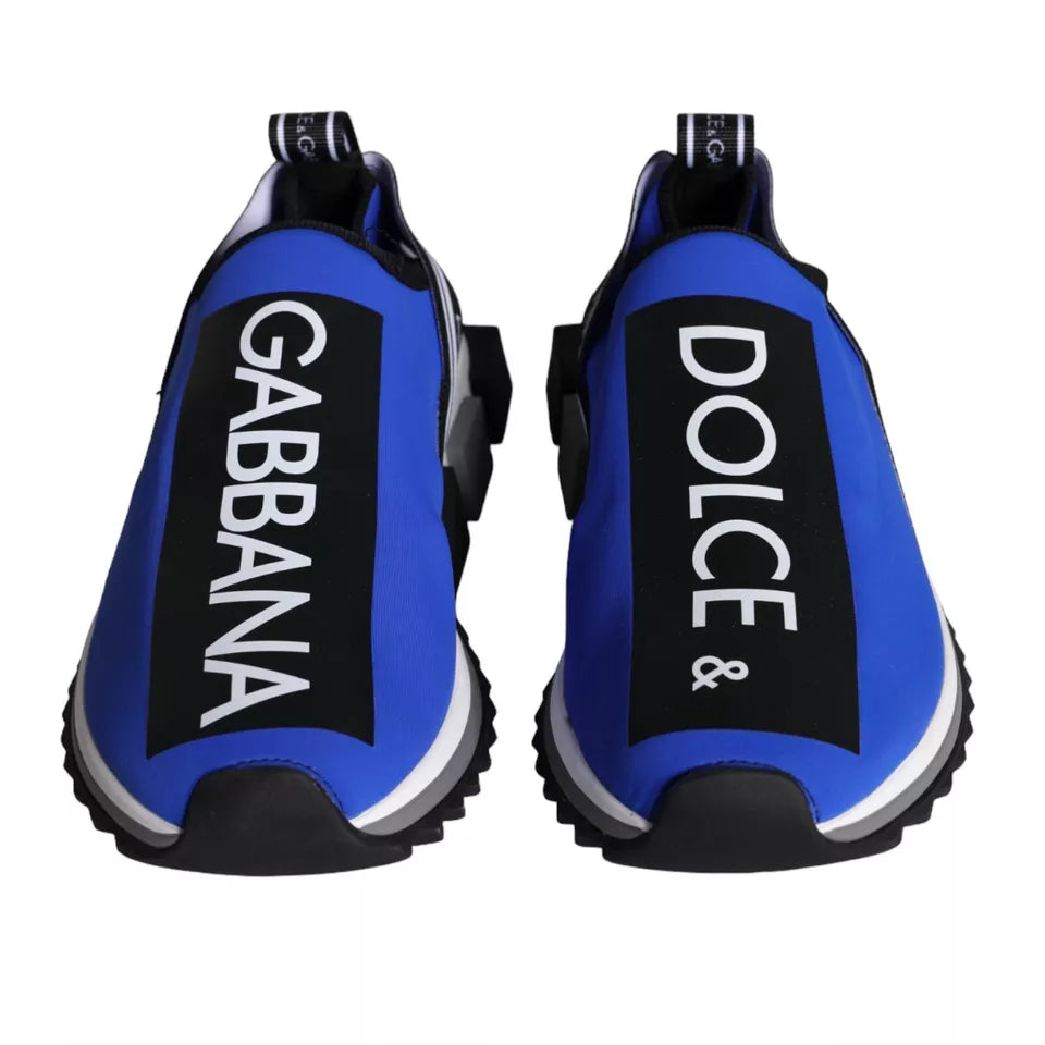 Dolce & Gabbana Blue Logo Low Top Sorrento Sneakers Shoes