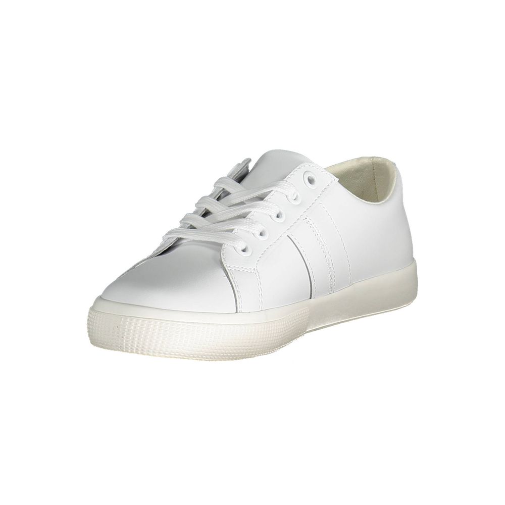 Ralph Lauren White Polyester Sneaker